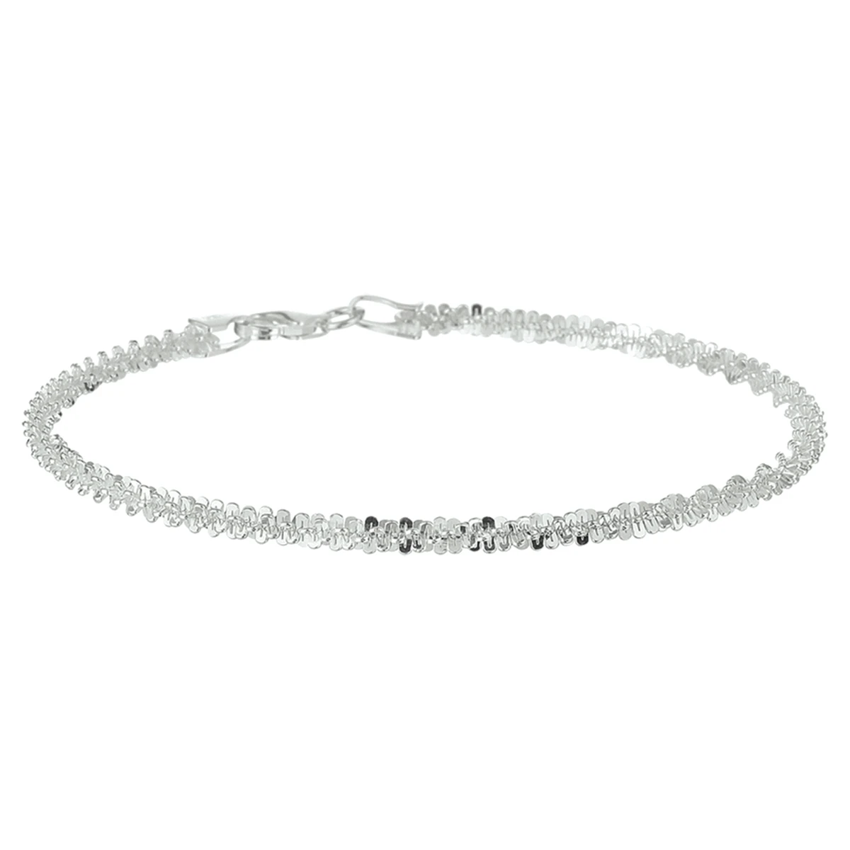 armband fantasie 3,0 mm zilver gerhodineerd