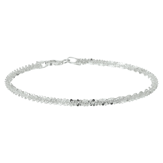 armband fantasie 3,0 mm zilver wit