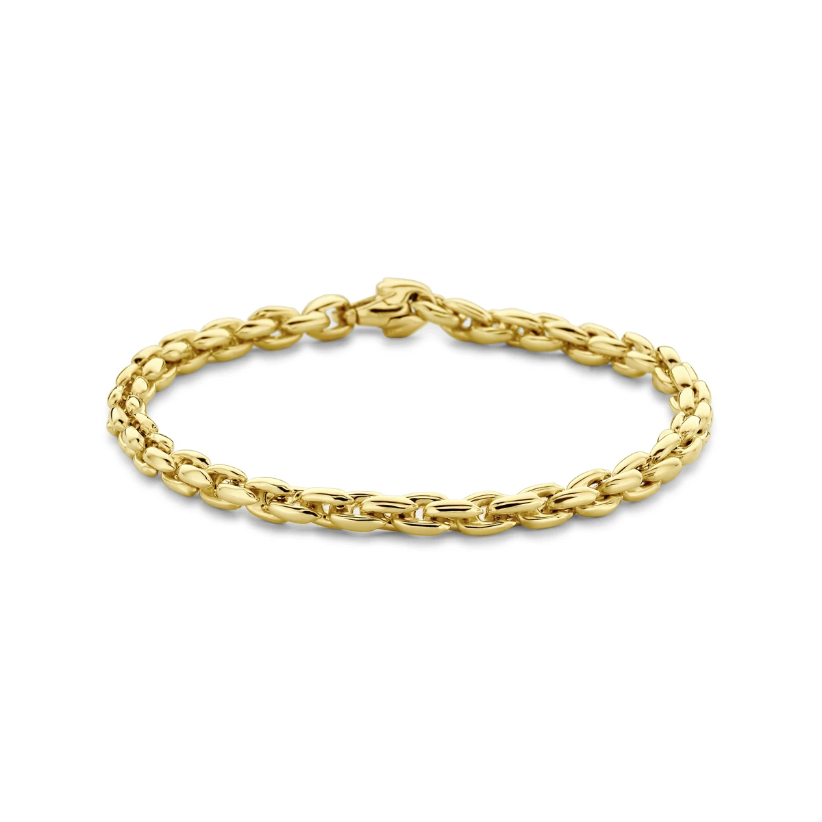 armband fantasie schakel 4,5 mm 19 cm 14K geelgoud