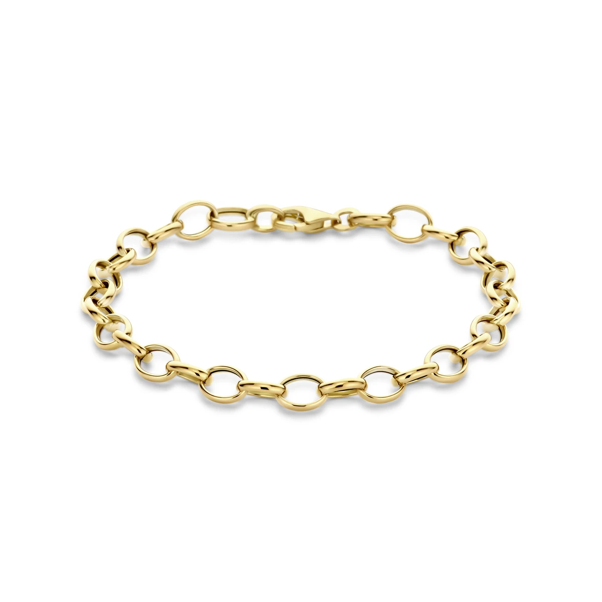 armband fantasie schakel 6,0 mm 19 cm 14K geelgoud