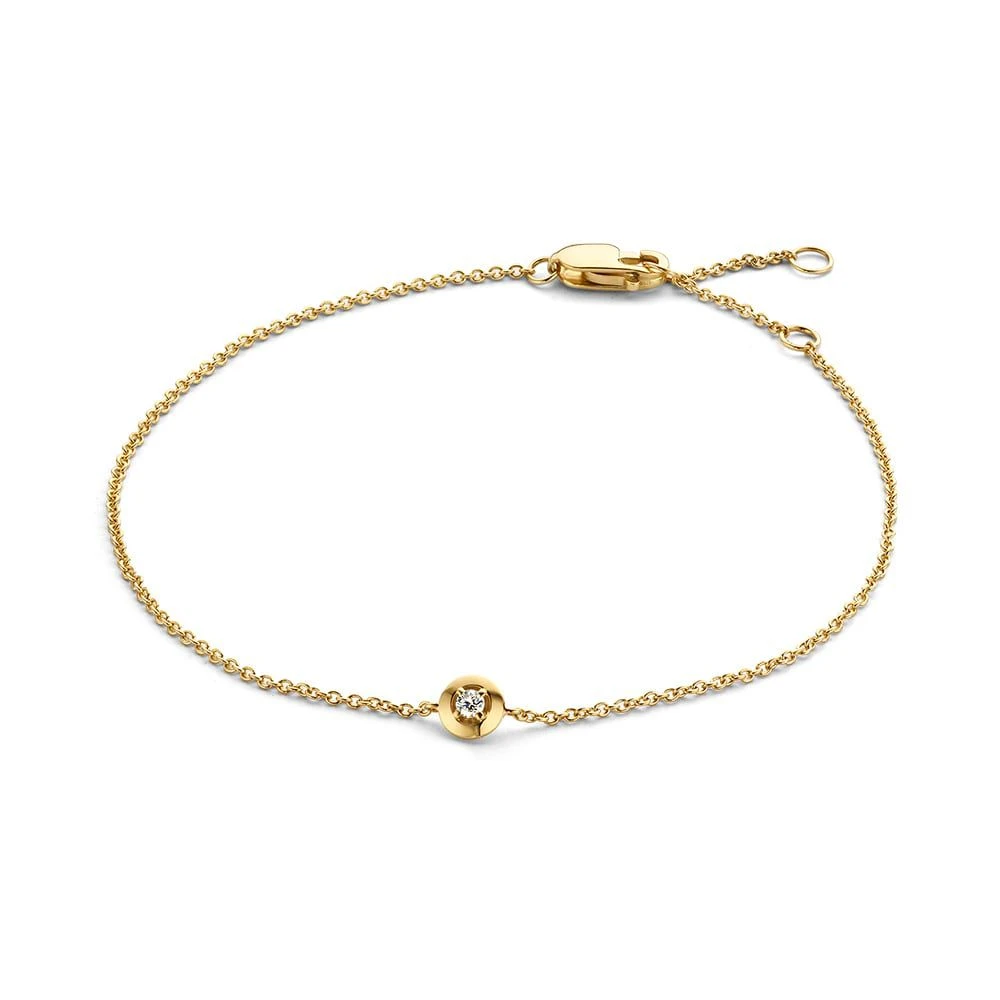 Armband geel briljant 0,03 crt.