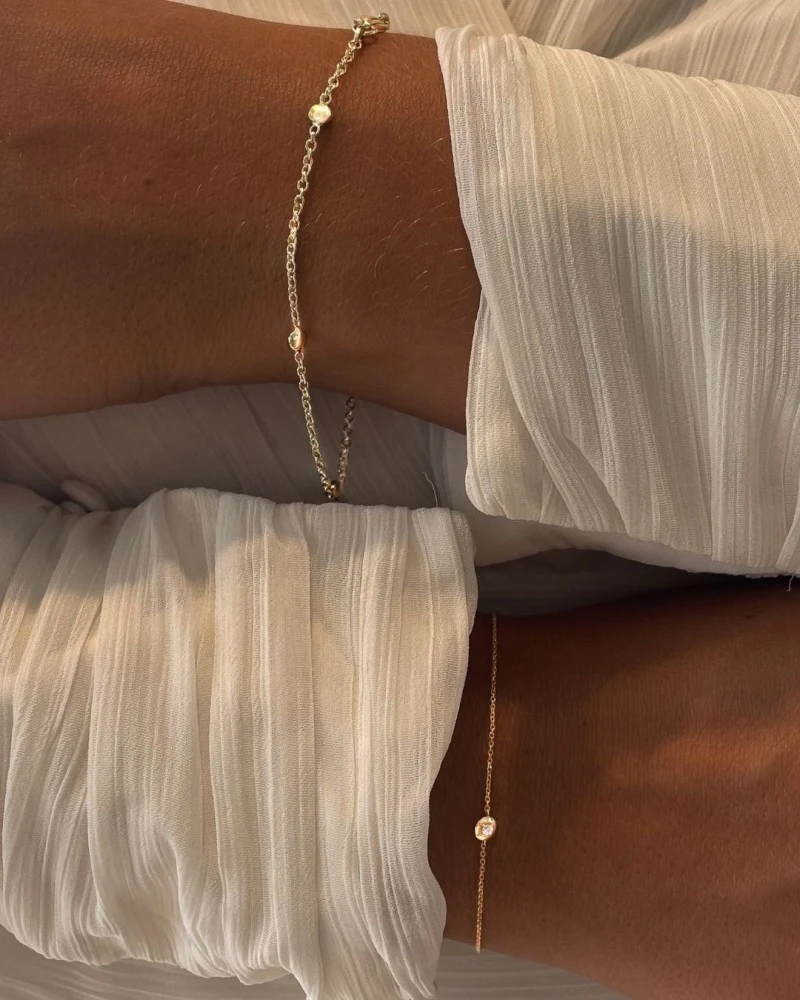 Armband geel briljant 0,03 crt.