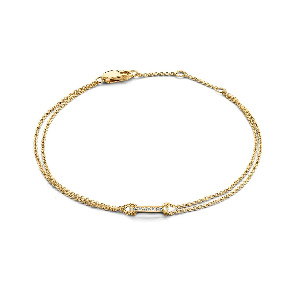Armband geel briljant 0,06 crt.