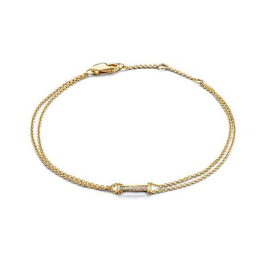 Armband geel briljant 0,06 crt.
