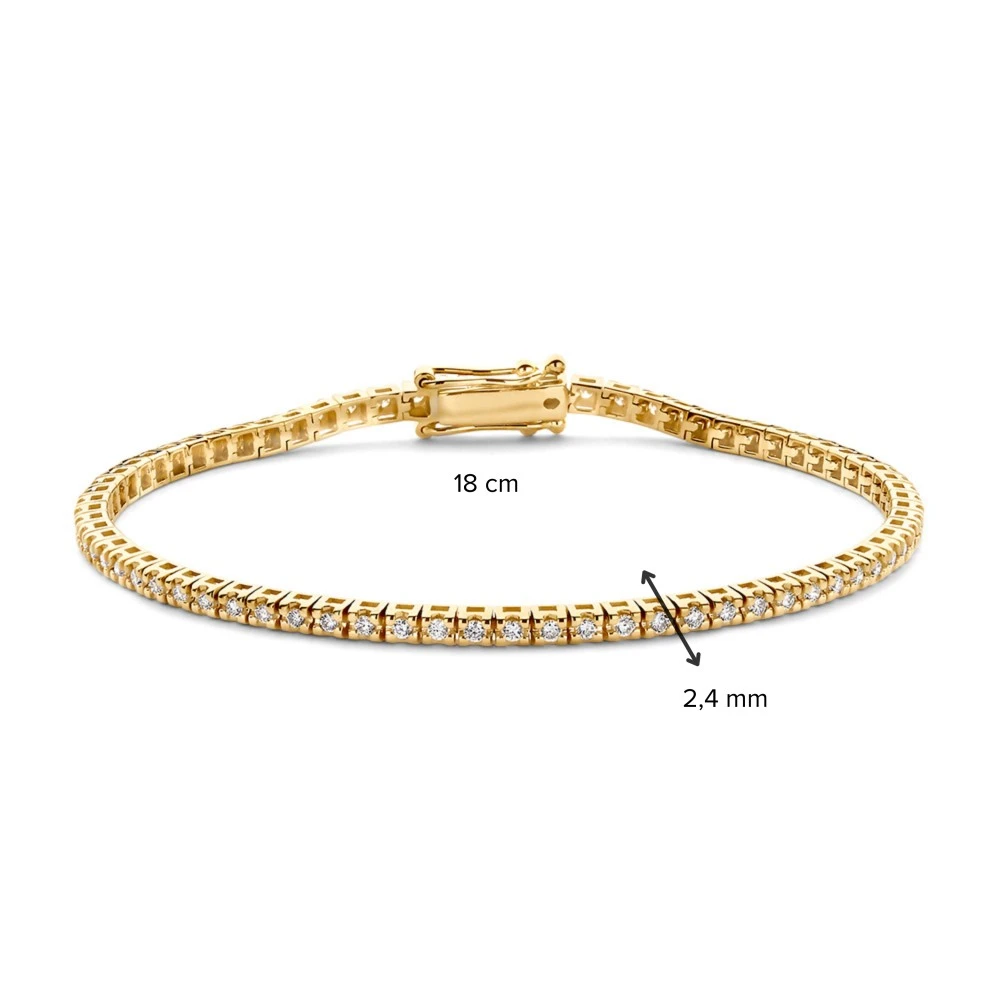 Armband geel briljant 1,00 crt.