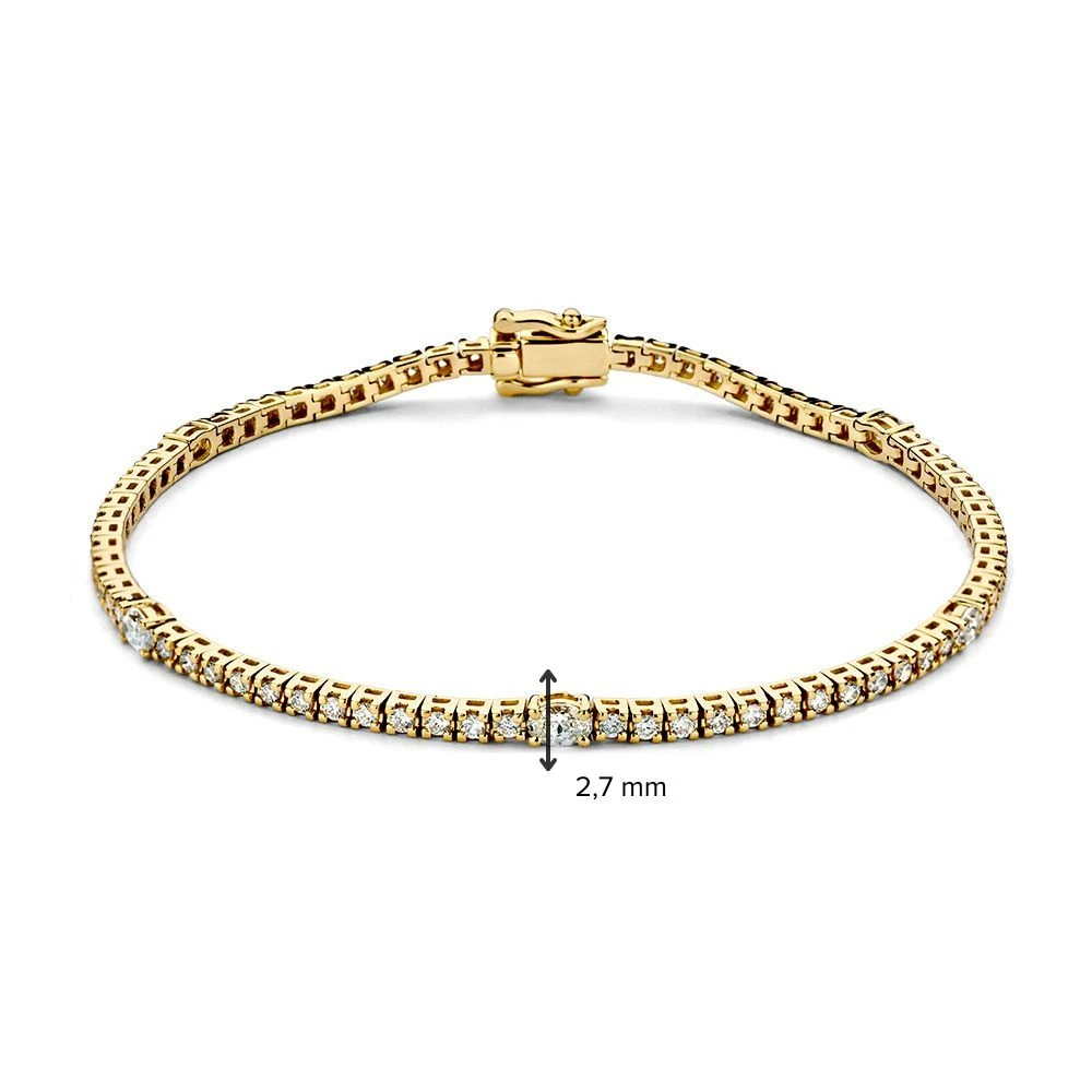 Armband geel briljant 1.80crt.