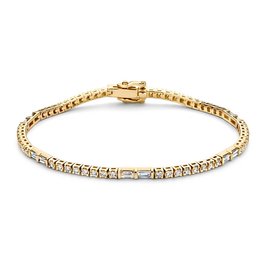 Armband geel briljant 1.90crt.