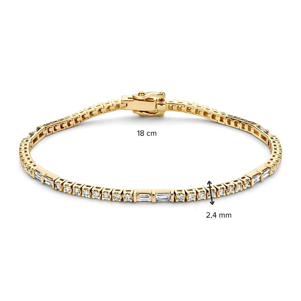 Armband geel briljant 1.90crt.