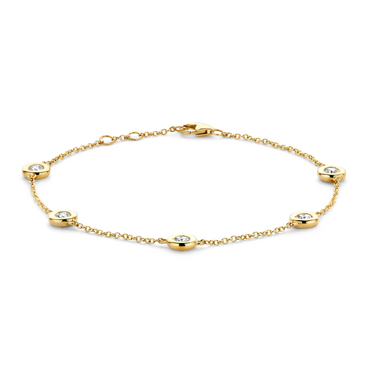 Armband Geelgoud (14k) met Lab grown Diamant