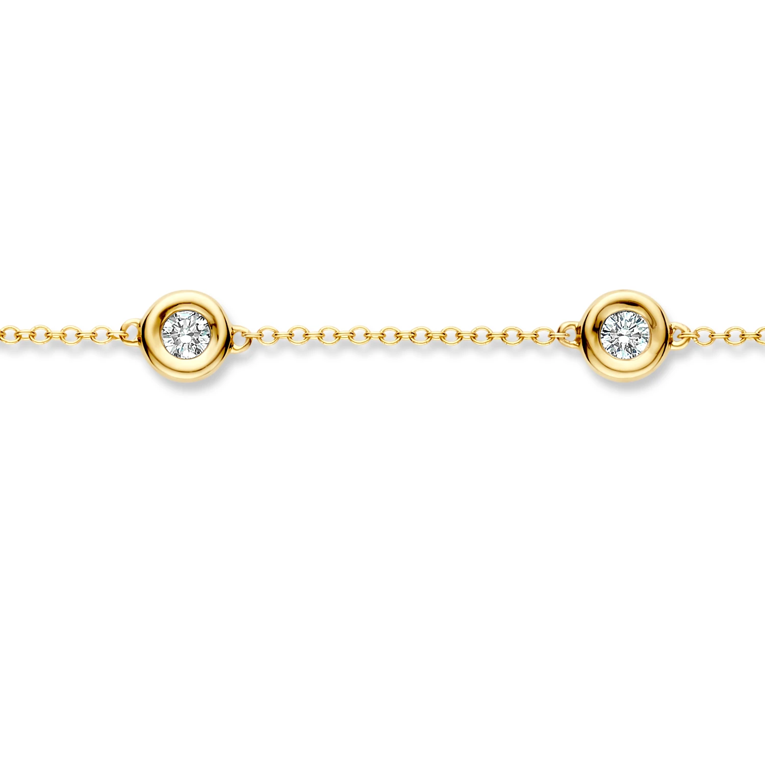 Armband Geelgoud (14k) met Lab grown Diamant