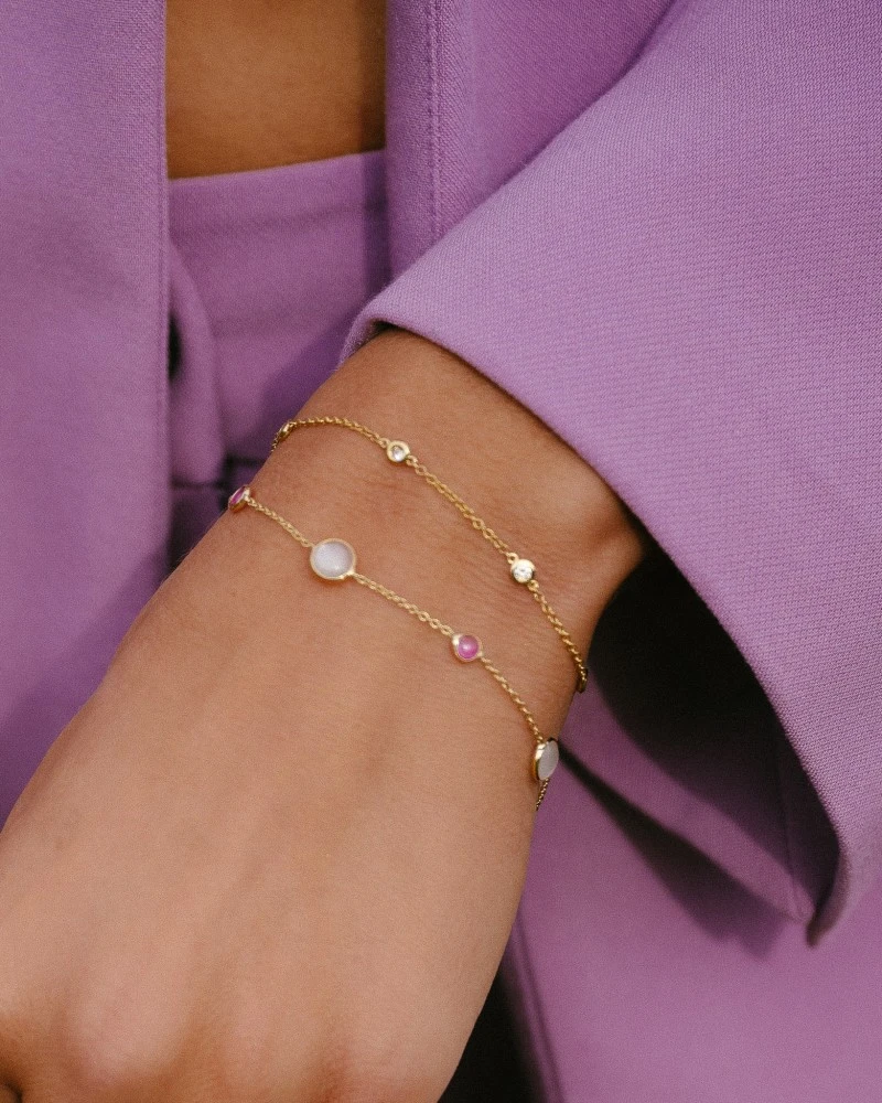 Armband geelgoud briljant 0,25 crt.