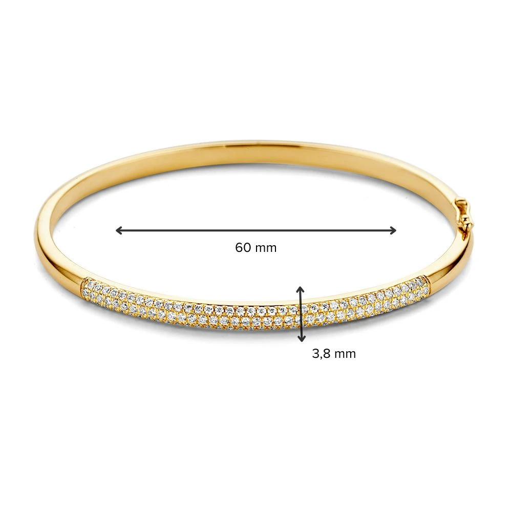 Armband geelgoud briljant 1,00 crt.