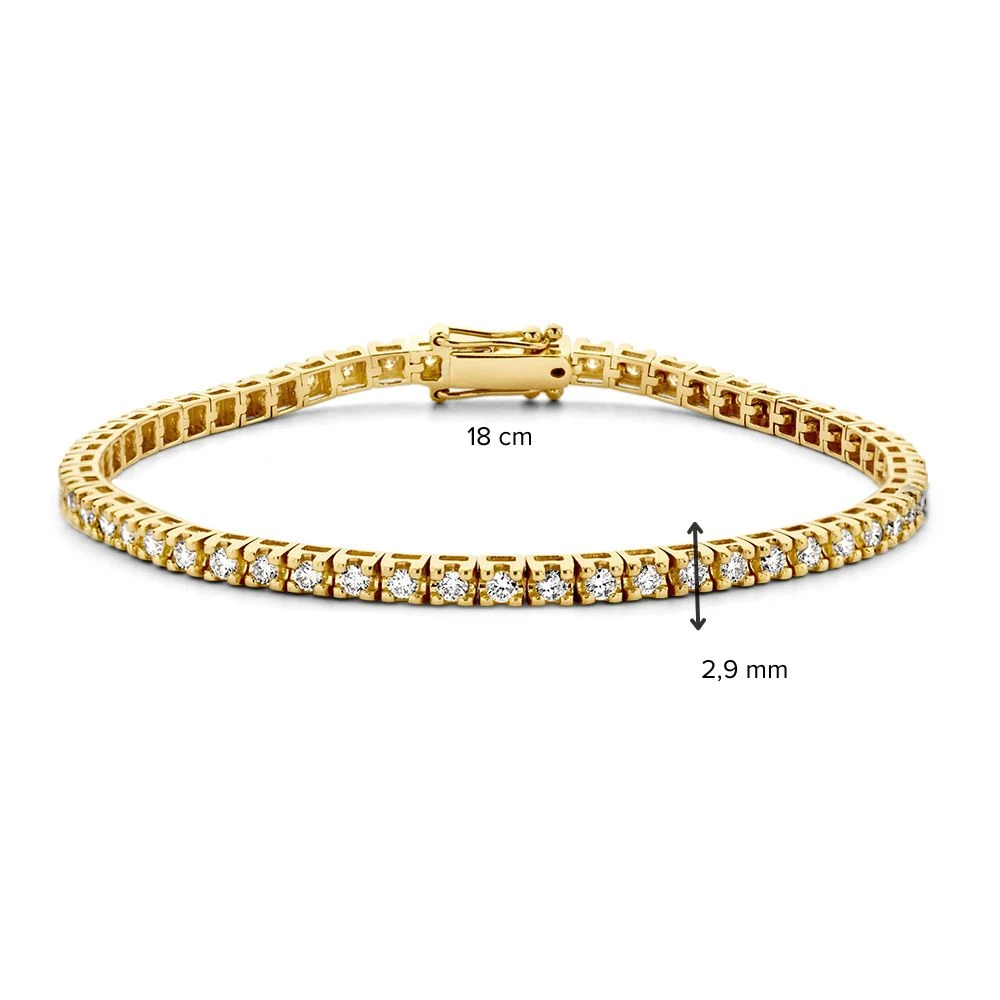 Armband geelgoud briljant 2.00 crt.