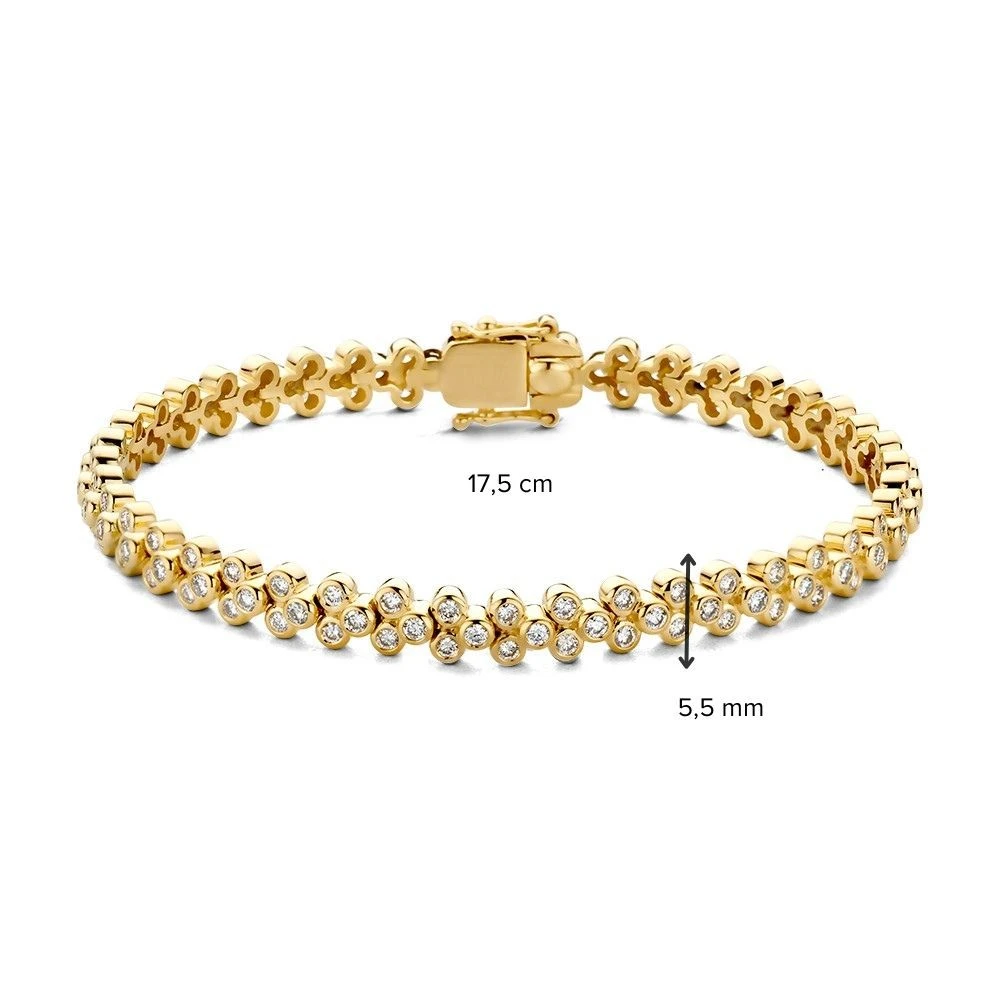 Armband geelgoud briljant 2.45 crt.