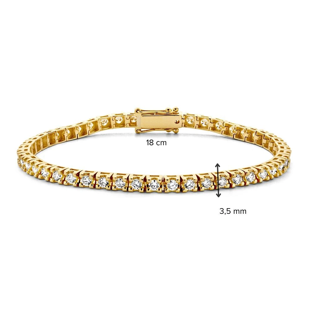 Armband geelgoud briljant 3.00 crt.
