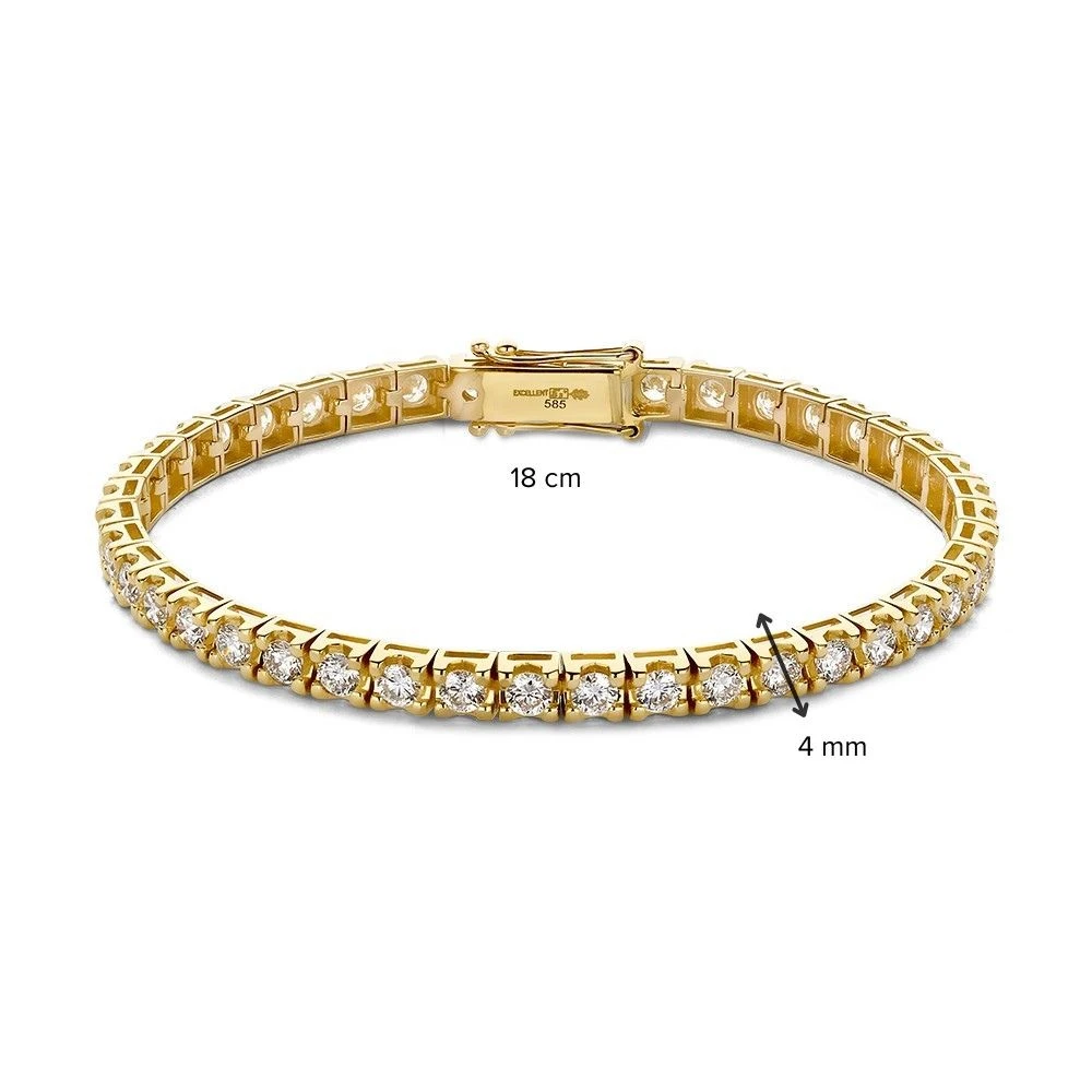 Armband geelgoud briljant 5.00 crt.