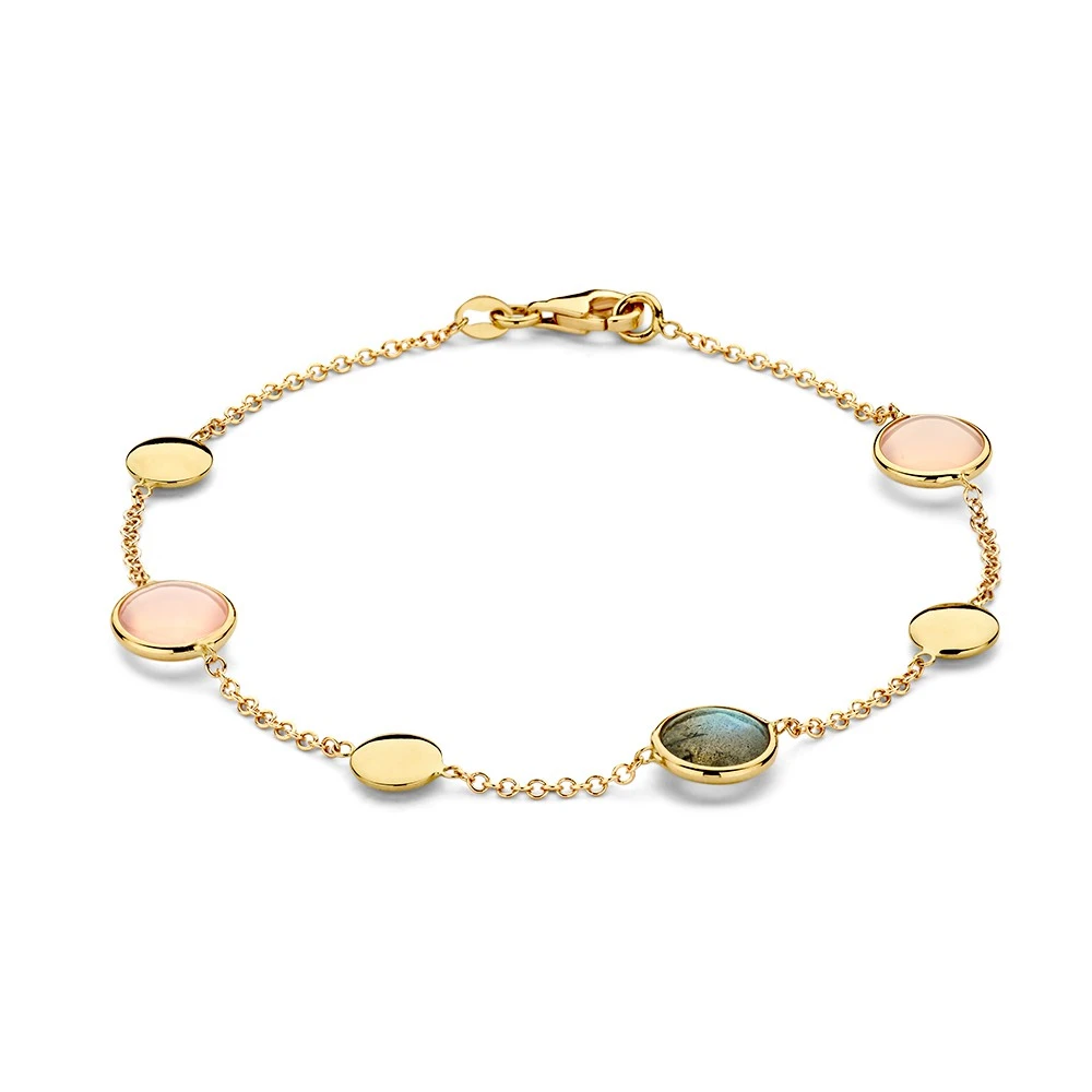 Armband geelgoud edelsteen
