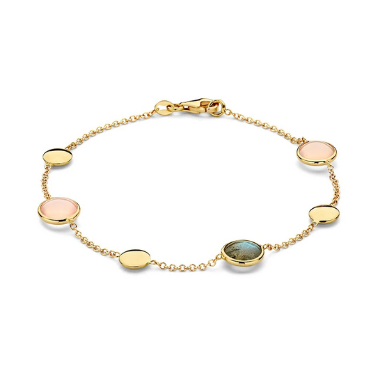 Armband geelgoud edelsteen