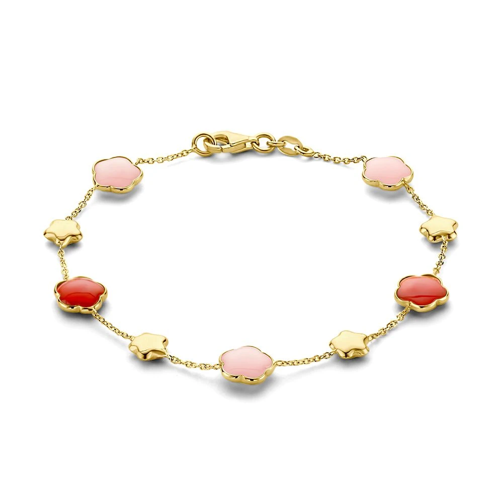 Armband geelgoud edelsteen