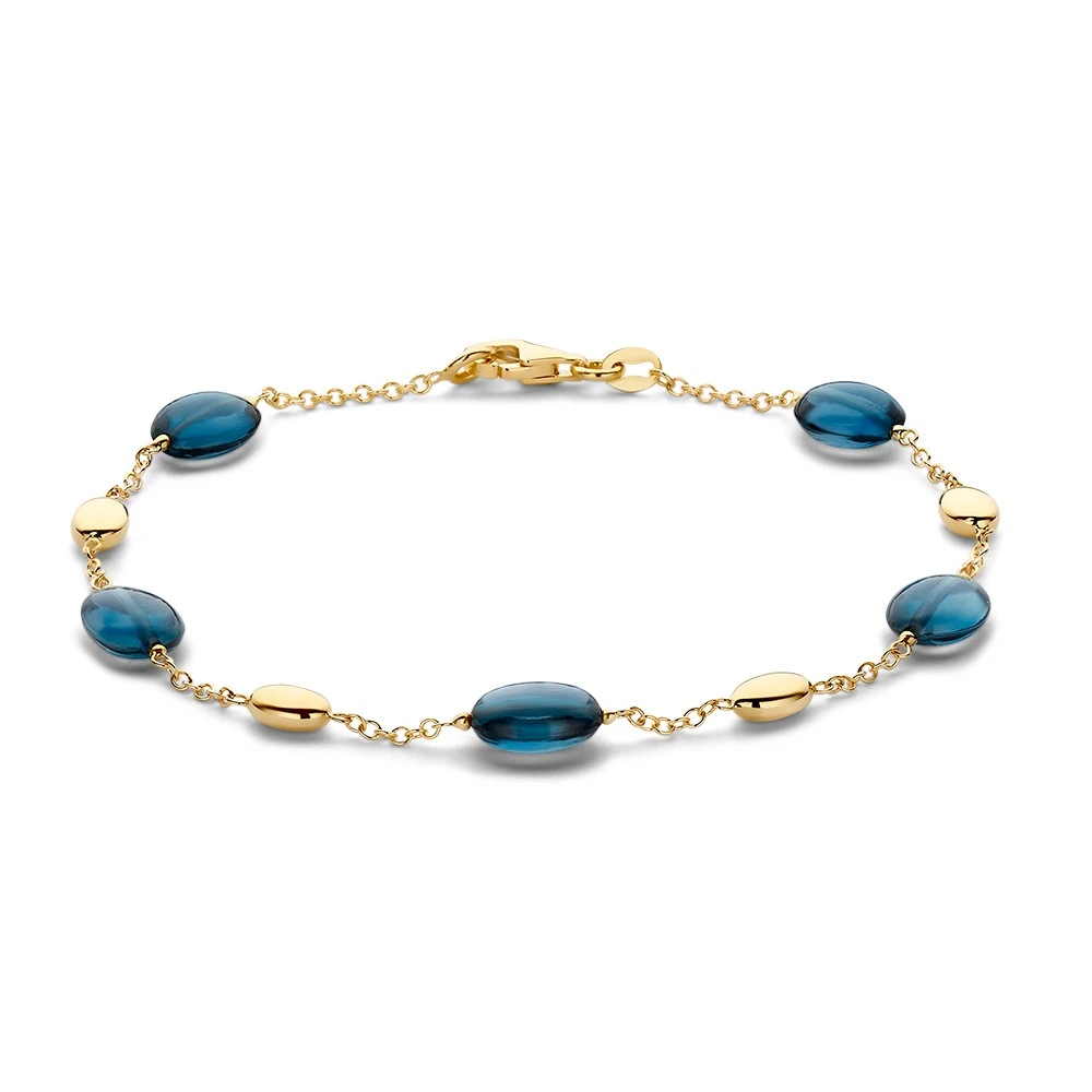 Armband geelgoud edelsteen