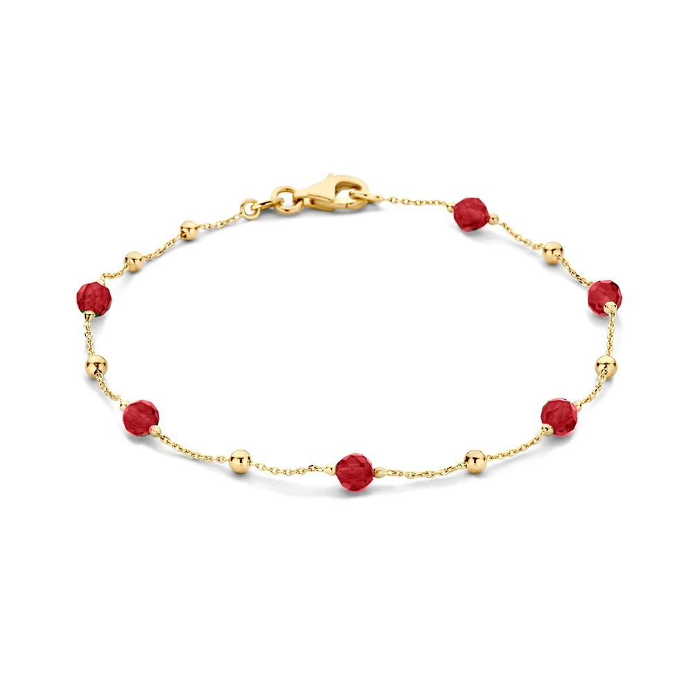 Armband geelgoud zirkonia