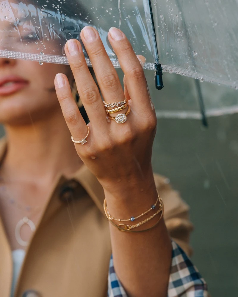 Armband geelgoud zirkonia