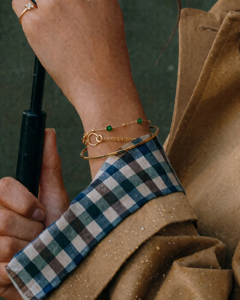 Armband geelgoud zirkonia