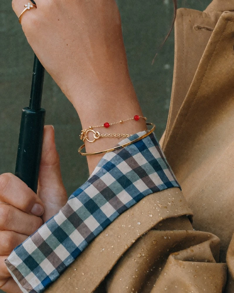 Armband geelgoud zirkonia