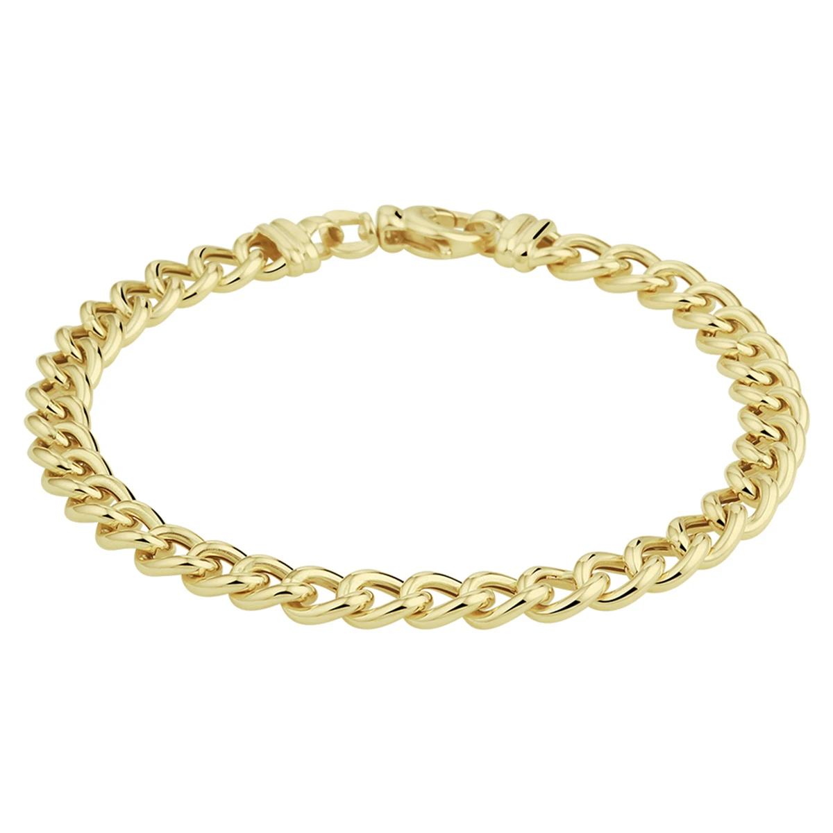 armband gourmette 6,0 mm 19 cm 14K geelgoud