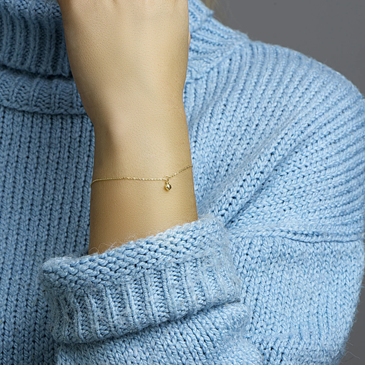 armband hart 16,5 - 18,5 cm 14K geelgoud