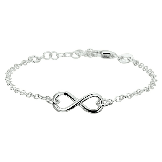 armband infinity 2,0 mm 17 + 2 cm zilver gerhodineerd