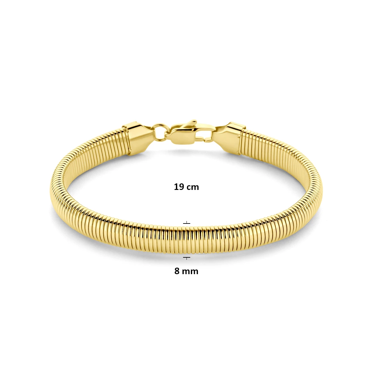 armband ion plating 8 mm 19 cm edelstaal