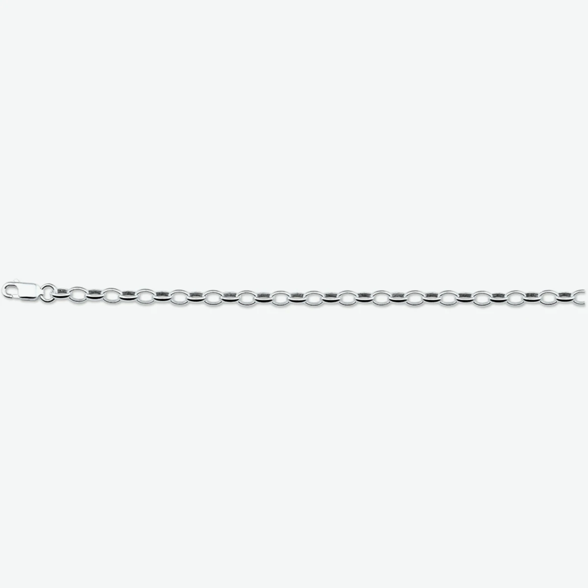 armband jasseron 3,7 mm zilver wit