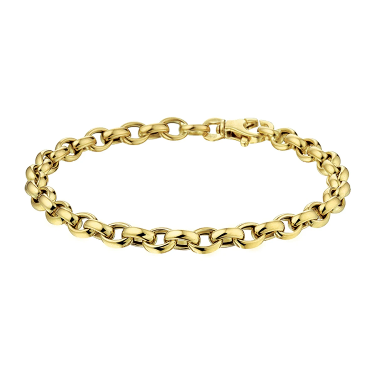 armband jasseron 5,0 mm 19 cm 14K geelgoud