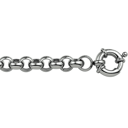 armband jasseron 7 mm met groot veerslot edelstaal