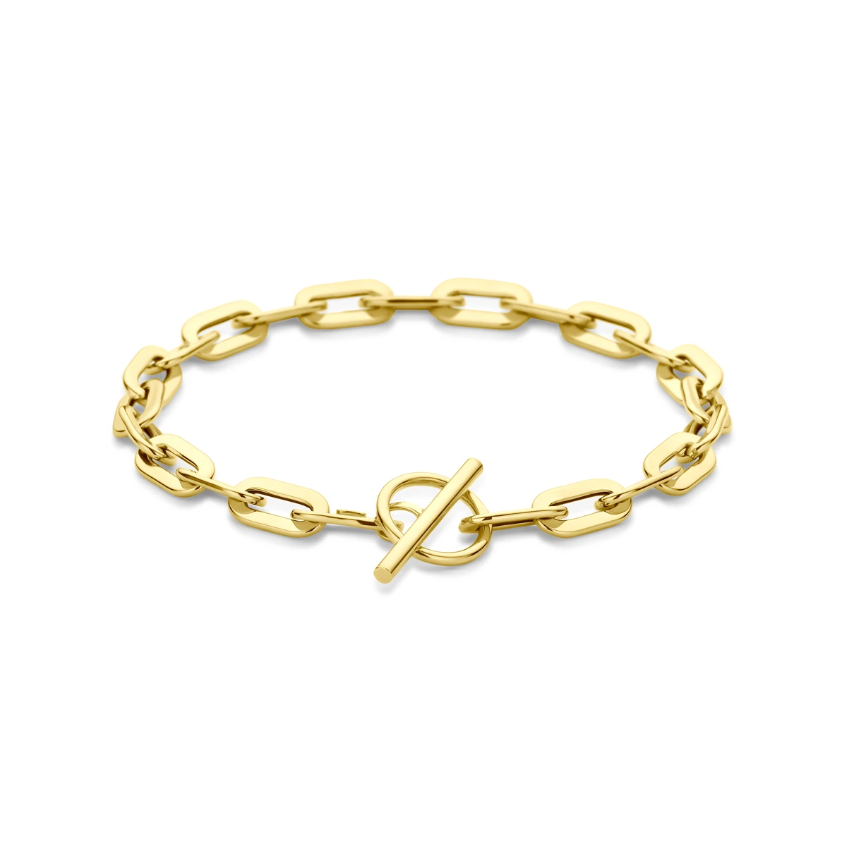 armband kapittelslot 5,5 mm 19 cm 14K geelgoud