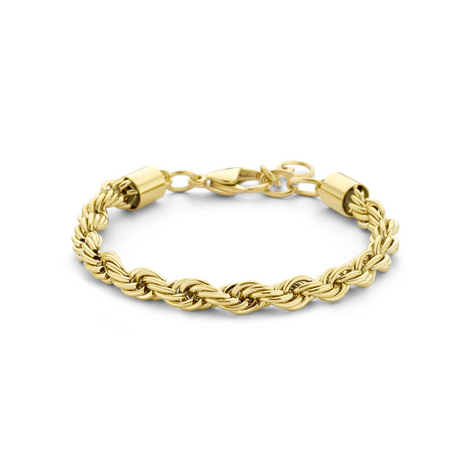 armband koord 5,7 mm 17 + 3 cm ion plating edelstaal