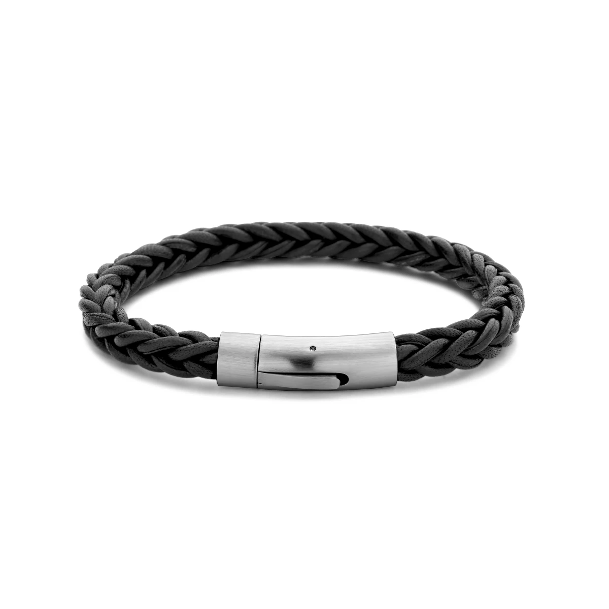 armband leer 8,6 mm edelstaal