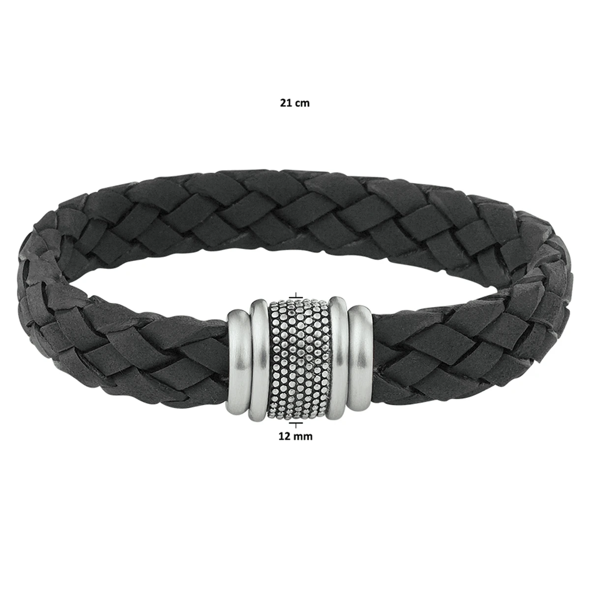 armband leer edelstaal