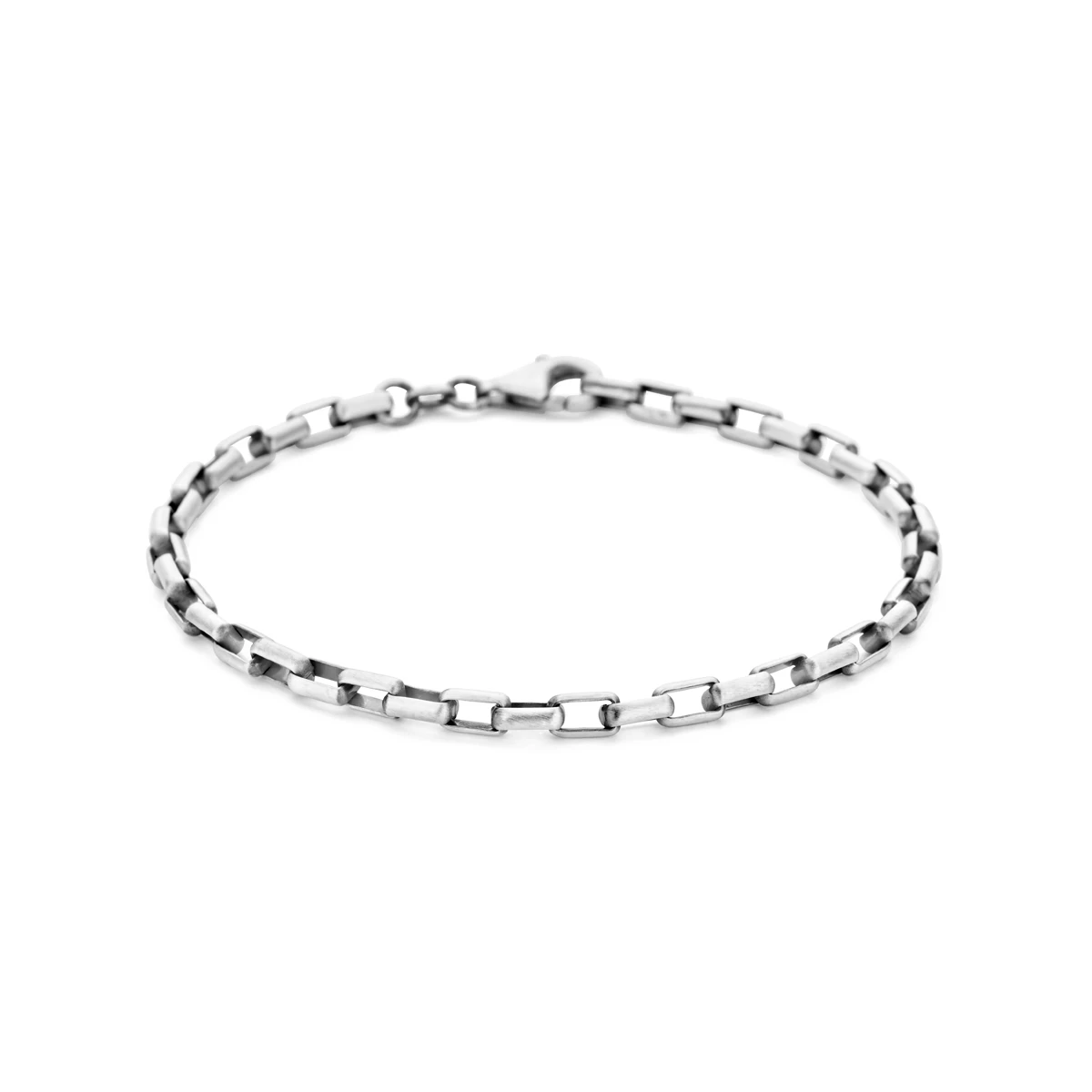 armband oxi 4,0 mm zilver geoxideerd