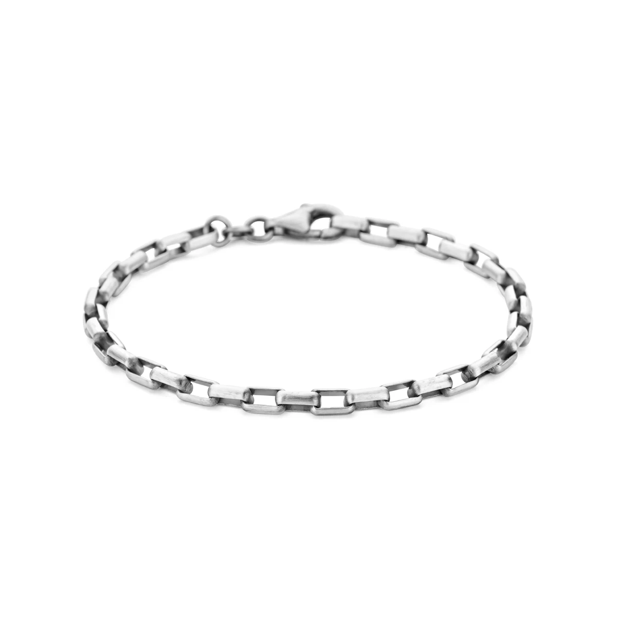 armband oxi 4,0 mm zilver geoxideerd