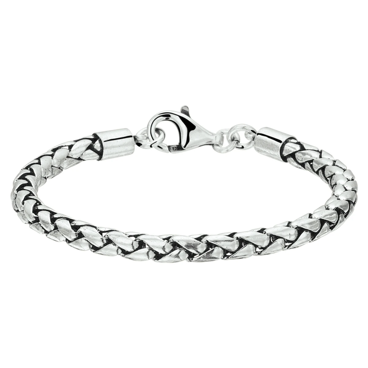 armband oxi 5,0 mm zilver geoxideerd