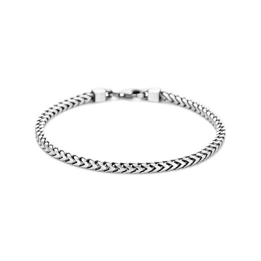 armband oxi mat 3,0 mm zilver geoxideerd