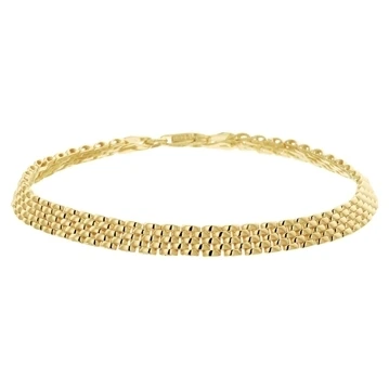 armband panter 5,0 mm 14K geelgoud