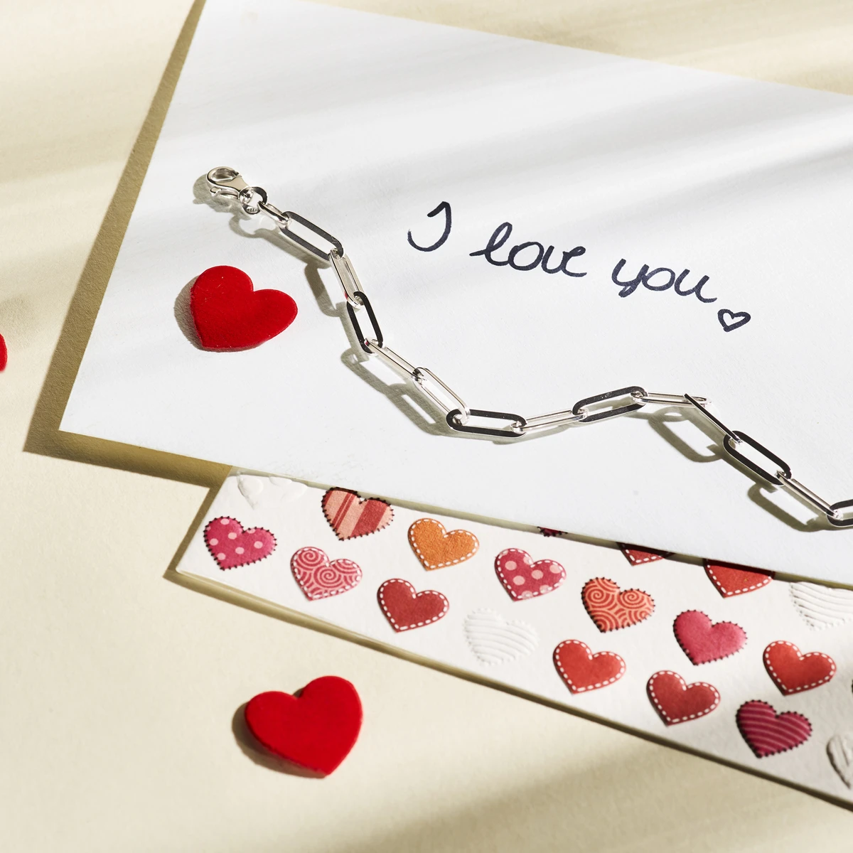 armband paperclip vierkante buis 5,0 mm 19 cm zilver gerhodineerd
