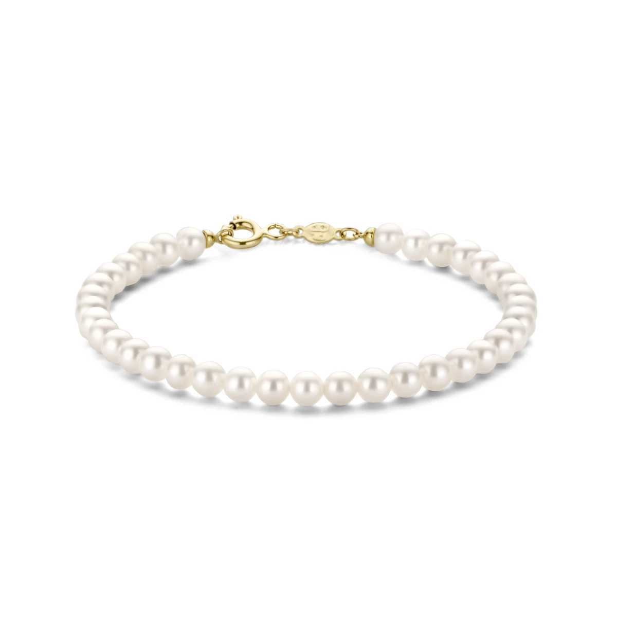 armband parel 4,0 mm 18 cm 14K geelgoud