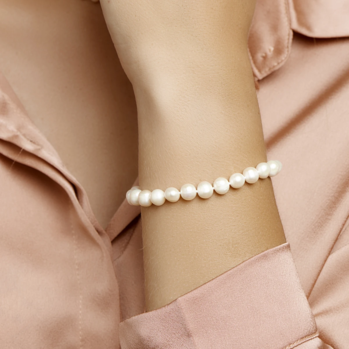 armband parel 7,5 mm 18 + 3 cm zilver gerhodineerd