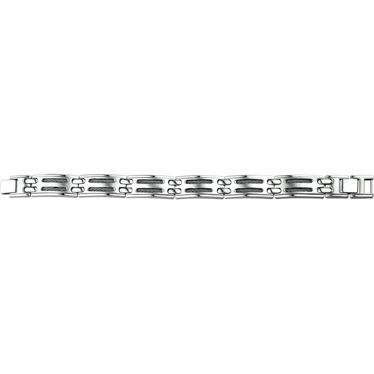 armband poli/mat 21 cm edelstaal