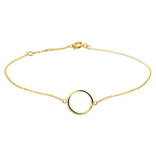 armband rondje 0,8 mm 16,5 - 17,5 - 18,5 cm 14K geelgoud