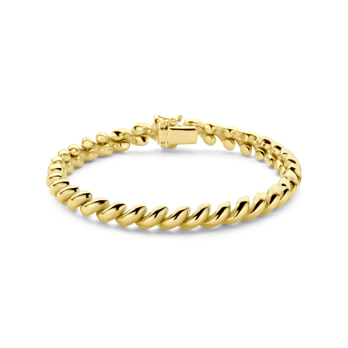 armband san marco 6,6 mm 19 cm 14K geelgoud
